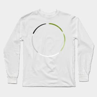 Pride in minimalism (aro pride) Long Sleeve T-Shirt